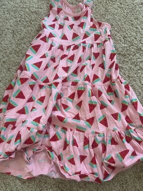 Hanna Andersson Pink Watermelon Tiered Dress